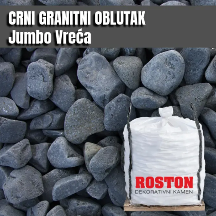 Dekorativni kamen zagreb granitni oblutak 1500kg jumbo vreća